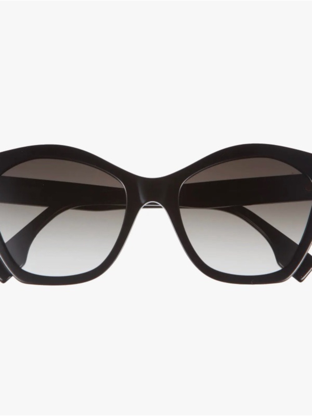Fendi Black Sunglasses - Lettering 52mm Square